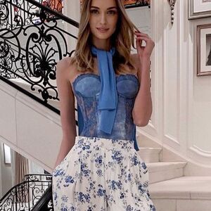 Ralph Lauren Collection Brenda Floral Wide-Leg Pant